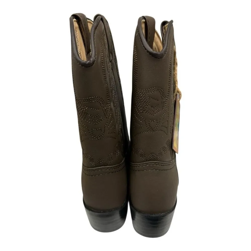 New Durango Little Kids Brown Eagle Western Cowboy Boots 2.5